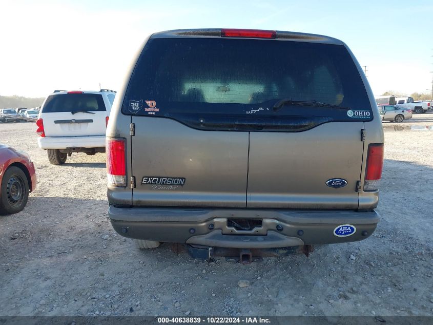 2004 Ford Excursion Limited VIN: 1FMSU43P24ED08322 Lot: 40638839