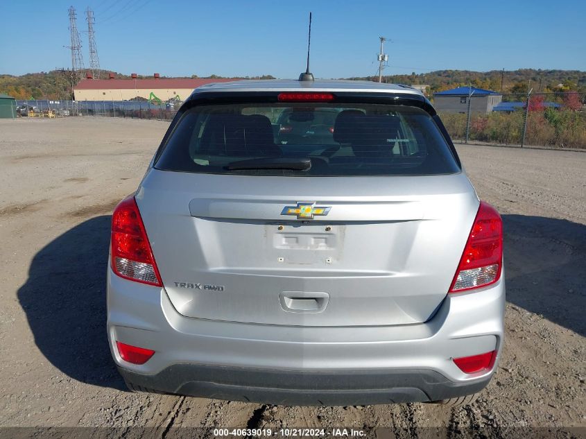 2017 Chevrolet Trax Ls VIN: 3GNCJNSB9HL262448 Lot: 40639019