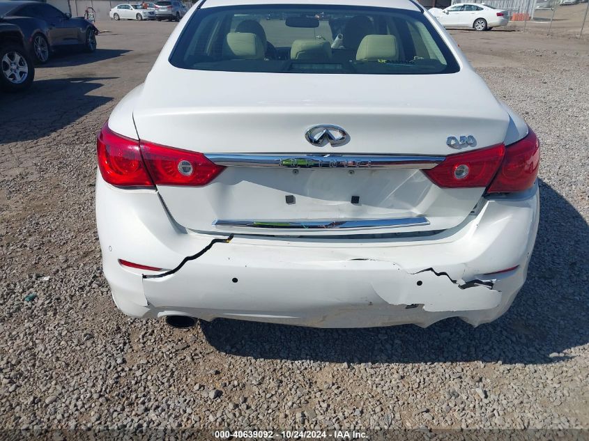 2014 Infiniti Q50 Premium VIN: JN1BV7AP8EM676519 Lot: 40639092