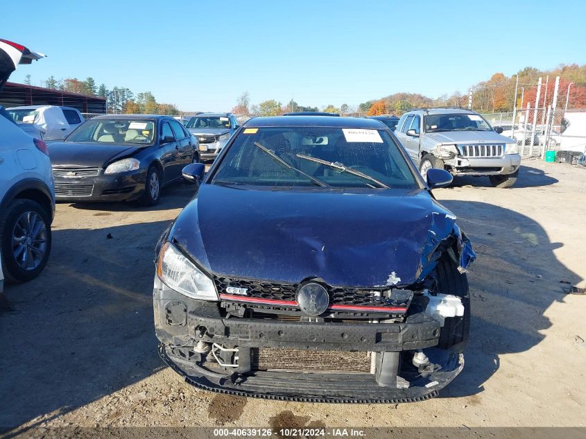 2017 Volkswagen Golf Gti Autobahn 4-Door/S 4-Door/Se 4-Door/Sport VIN: 3VW5T7AUXHM061840 Lot: 40639126