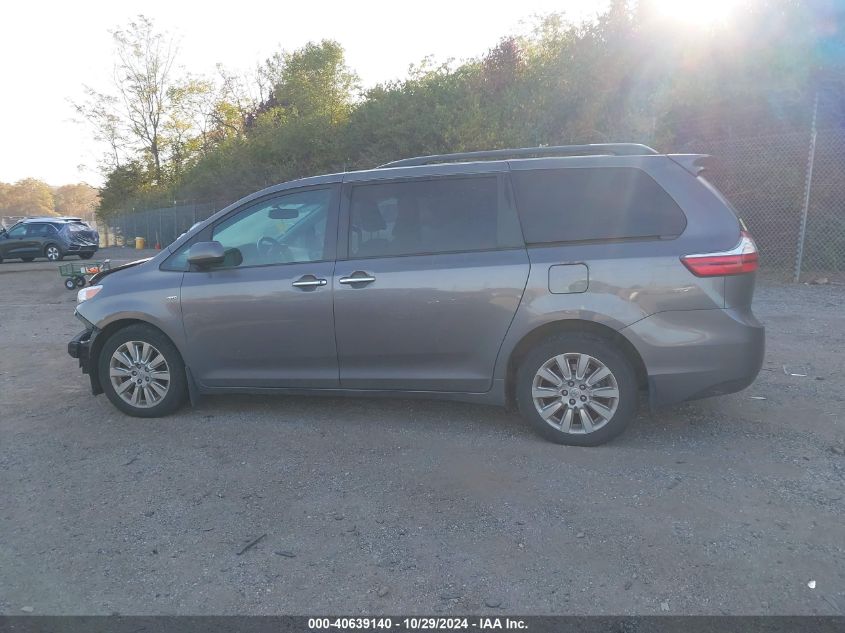 2016 Toyota Sienna Xle 7 Passenger VIN: 5TDDK3DC6GS129854 Lot: 40639140