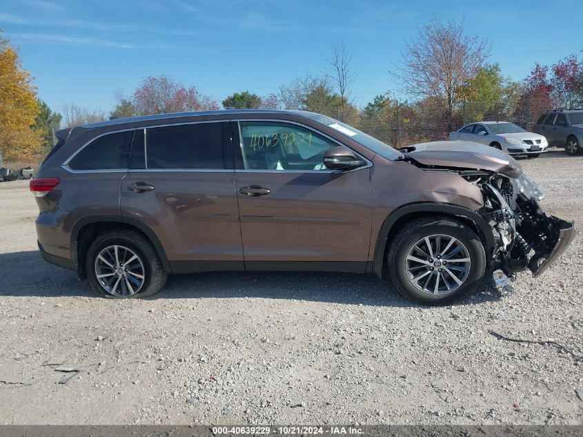 2019 Toyota Highlander Se/Xle VIN: 5TDJZRFH5KS970468 Lot: 40639229