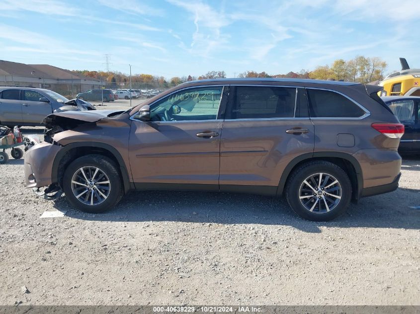 2019 Toyota Highlander Se/Xle VIN: 5TDJZRFH5KS970468 Lot: 40639229