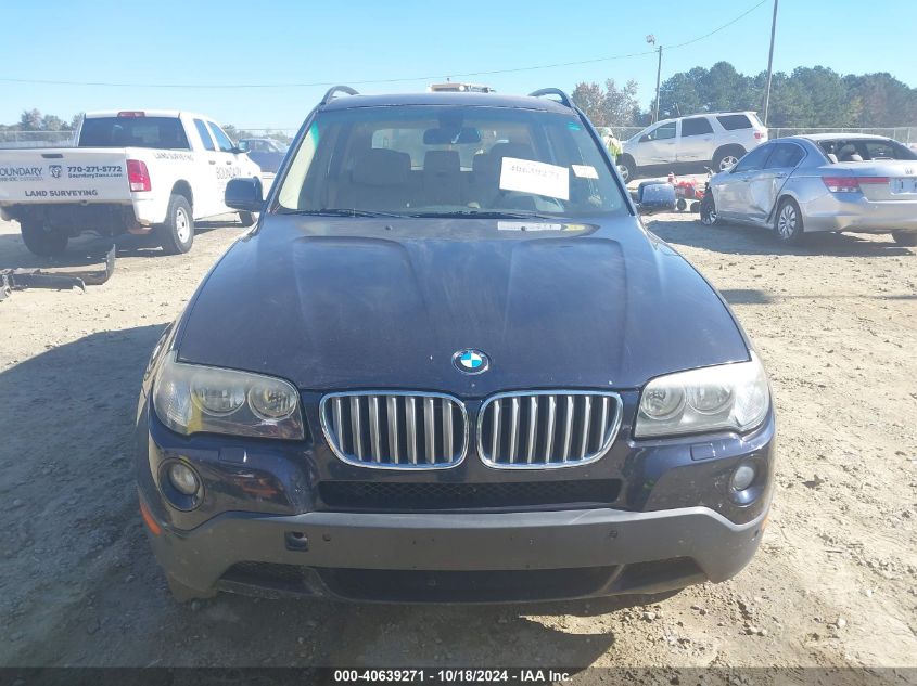 2008 BMW X3 3.0Si VIN: WBXPC93408WJ09790 Lot: 40639271