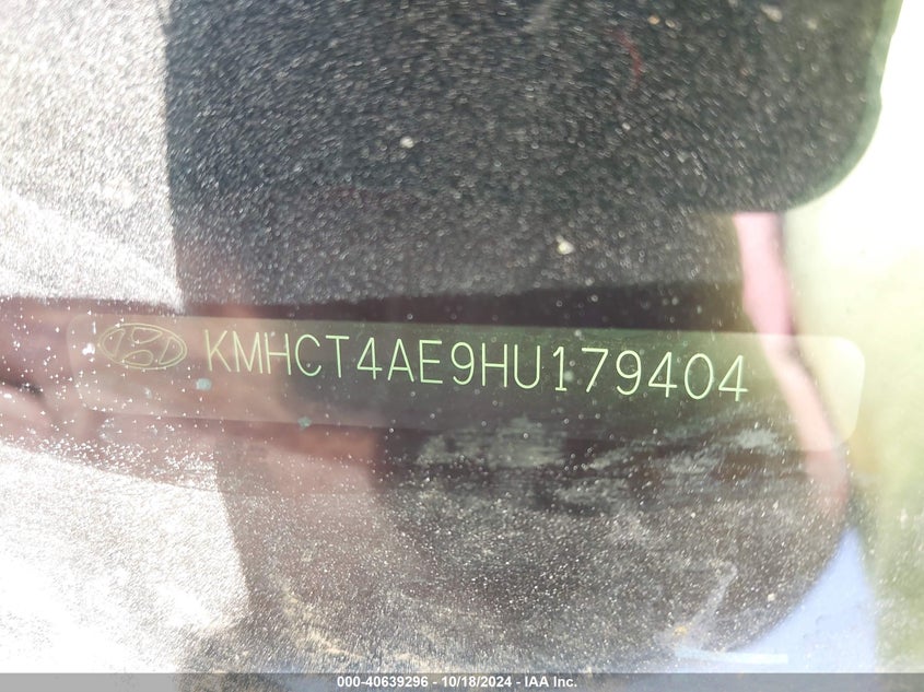 2017 Hyundai Accent Se VIN: KMHCT4AE9HU179404 Lot: 40639296