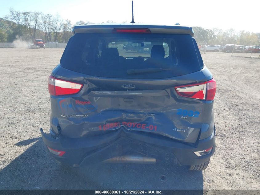 2020 Ford Ecosport Se VIN: MAJ6S3GL7LC376015 Lot: 40639361