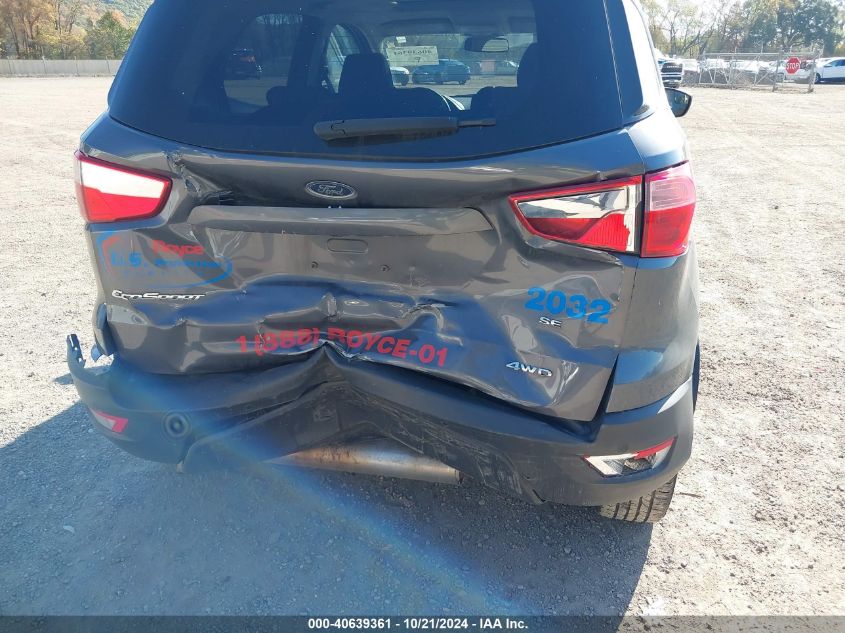 2020 Ford Ecosport Se VIN: MAJ6S3GL7LC376015 Lot: 40639361