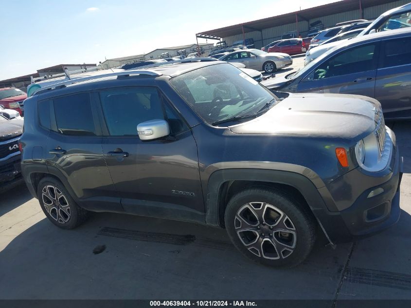 2016 Jeep Renegade Limited VIN: ZACCJADT8GPE35213 Lot: 40639404