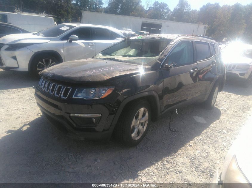 2019 Jeep Compass Latitude Fwd VIN: 3C4NJCBB6KT851633 Lot: 40639429