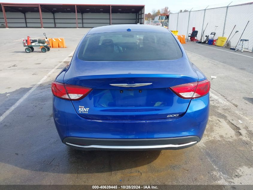 2015 Chrysler 200 Limited VIN: 1C3CCCABXFN588706 Lot: 40639445