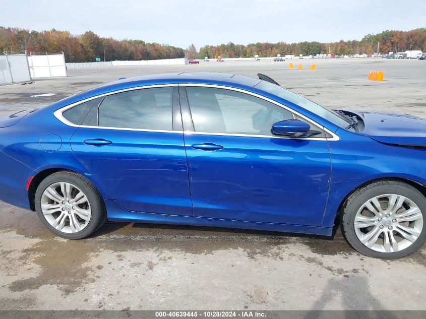 2015 Chrysler 200 Limited VIN: 1C3CCCABXFN588706 Lot: 40639445