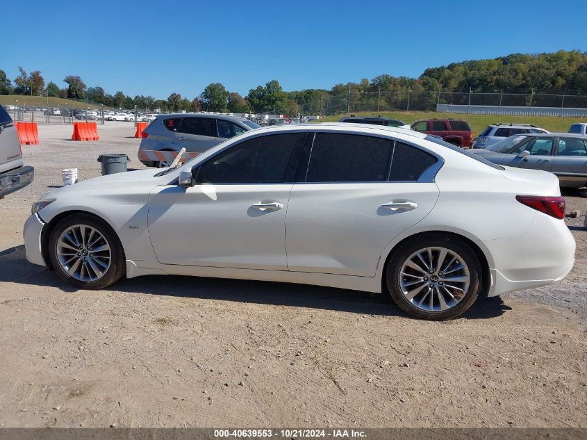 2018 Infiniti Q50 3.0T Luxe VIN: JN1EV7AP9JM360182 Lot: 40639553