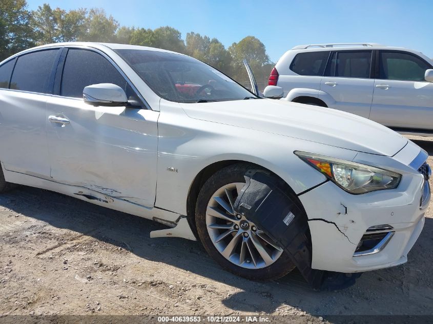 2018 Infiniti Q50 3.0T Luxe VIN: JN1EV7AP9JM360182 Lot: 40639553