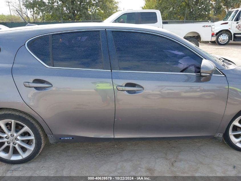 2012 Lexus Ct 200H Premium VIN: JTHKD5BH4C2058987 Lot: 40639579