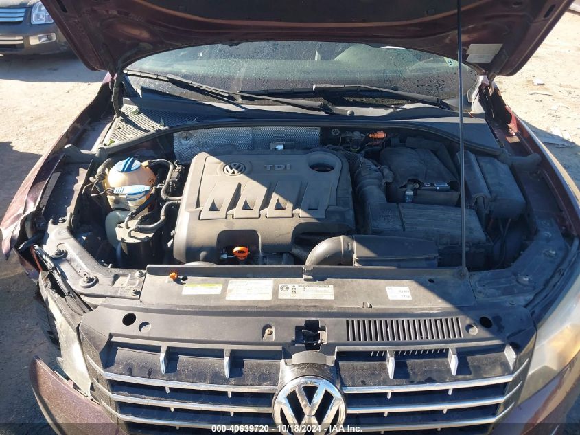 2013 VOLKSWAGEN PASSAT 2.0L TDI SEL PREMIUM - 1VWCN7A38DC012415