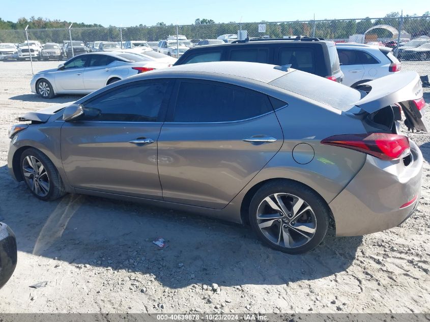 2015 Hyundai Elantra Limited VIN: 5NPDH4AE2FH610697 Lot: 40639878