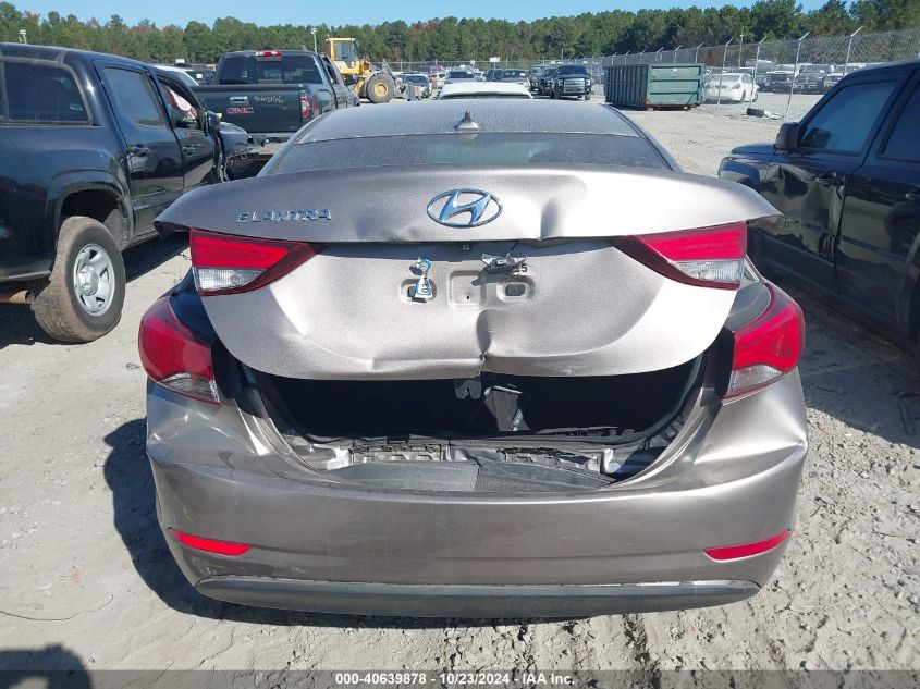 2015 Hyundai Elantra Limited VIN: 5NPDH4AE2FH610697 Lot: 40639878