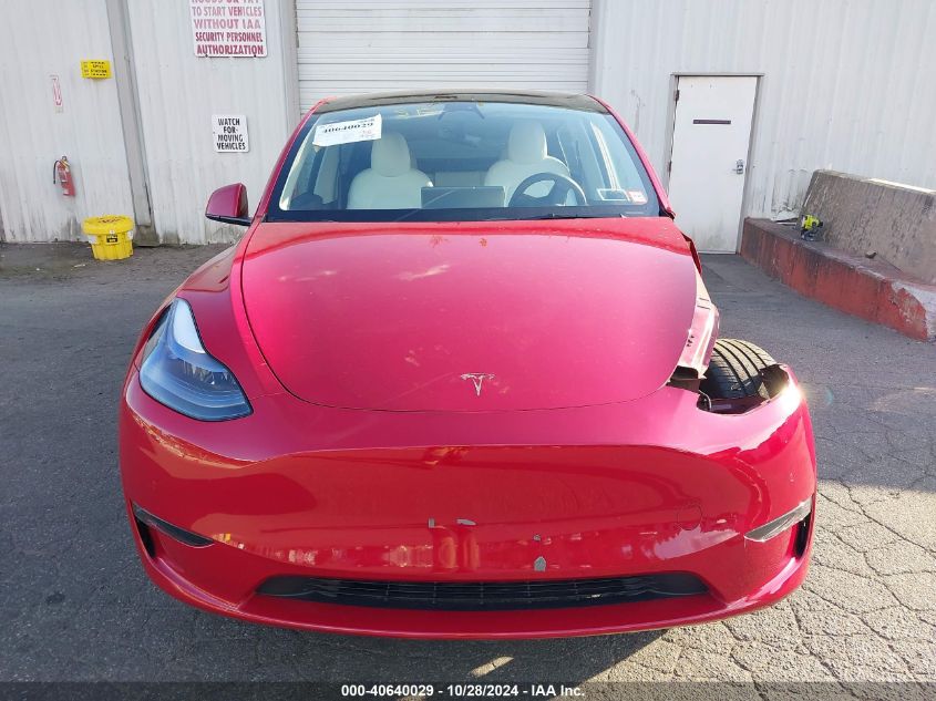 2022 Tesla Model Y Performance Dual Motor All-Wheel Drive VIN: 7SAYGDEF8NF529968 Lot: 40640029