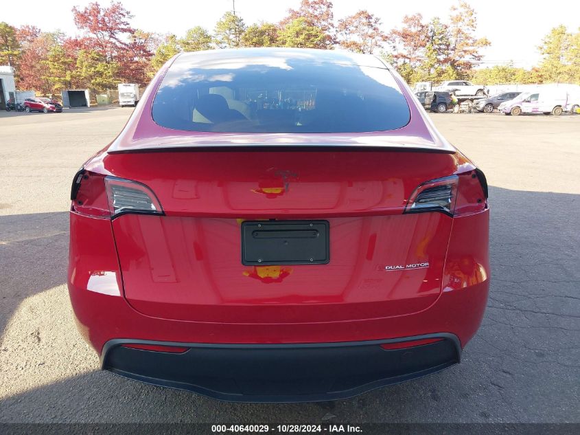 2022 Tesla Model Y Performance Dual Motor All-Wheel Drive VIN: 7SAYGDEF8NF529968 Lot: 40640029