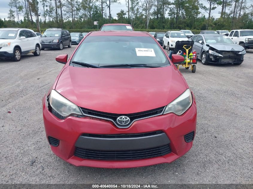 2016 TOYOTA COROLLA LE - 2T1BURHE0GC598799