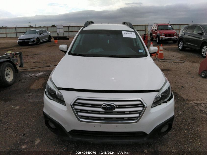 2016 Subaru Outback 2.5I Premium VIN: 4S4BSACC0G3234805 Lot: 40640076