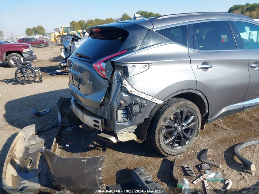 2017 Nissan Murano Sv VIN: 5N1AZ2MG8HN166032 Lot: 40640148