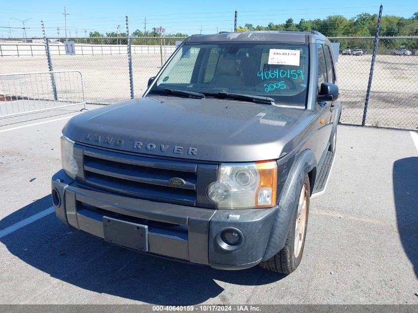 2005 Land Rover Lr3 Hse VIN: SALAG25485A332771 Lot: 40640159