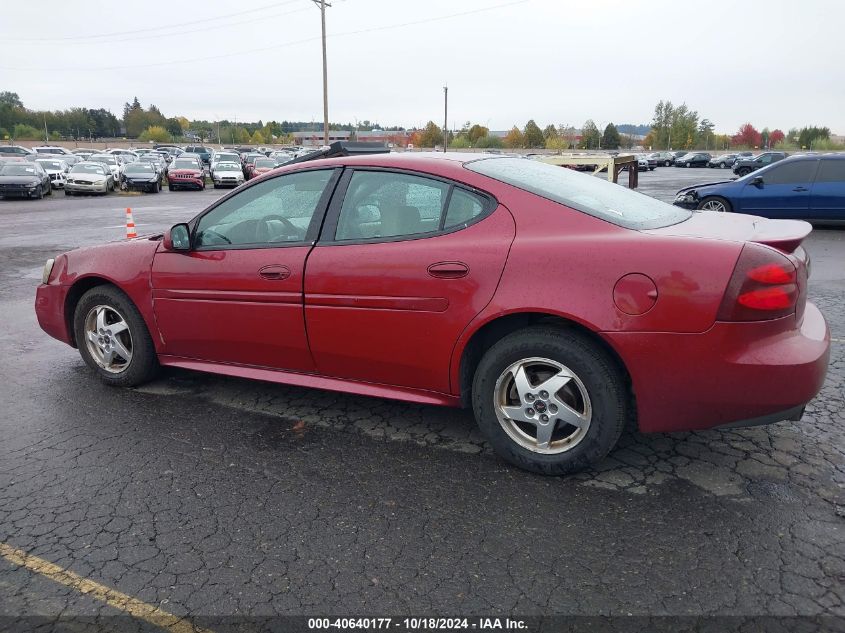 2004 Pontiac Grand Prix Gt1 VIN: 2G2WP522641308841 Lot: 40640177