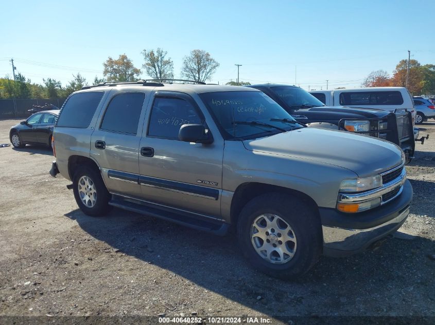 2001 Chevrolet Tahoe K1500 VIN: 1GNEK13T91J285621 Lot: 40640252