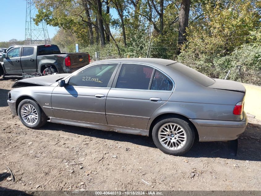 2002 BMW 530I VIN: WBADT53462CE92622 Lot: 40640313