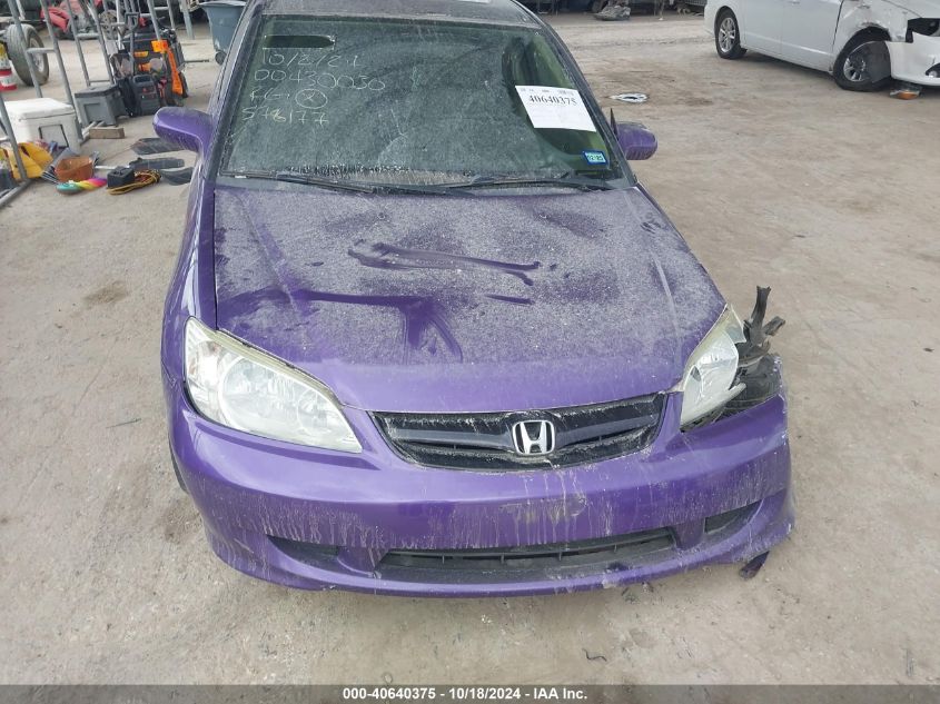 2004 Honda Civic Ex VIN: 2HGES26774H578177 Lot: 40640375