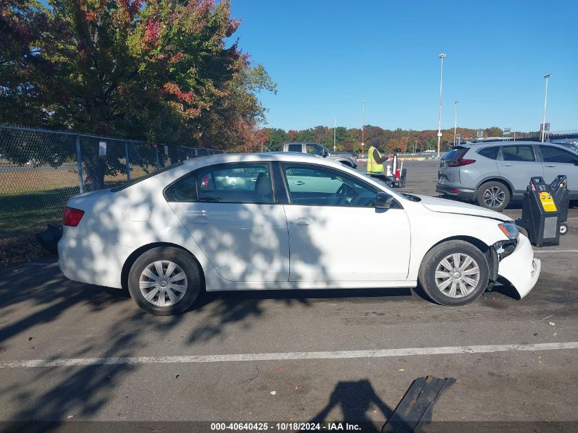 2013 Volkswagen Jetta 2.0L S VIN: 3VW2K7AJXDM413031 Lot: 40640425