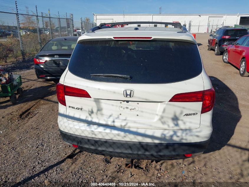 2016 Honda Pilot Ex-L VIN: 5FNYF6H50GB020524 Lot: 40640488