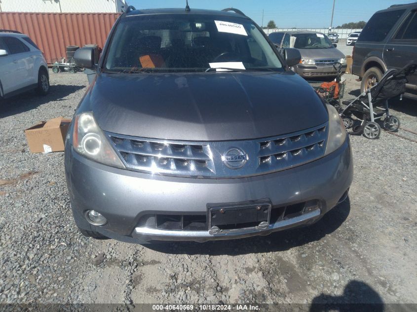 2007 Nissan Murano Sl VIN: JN8AZ08W27W667327 Lot: 40640569