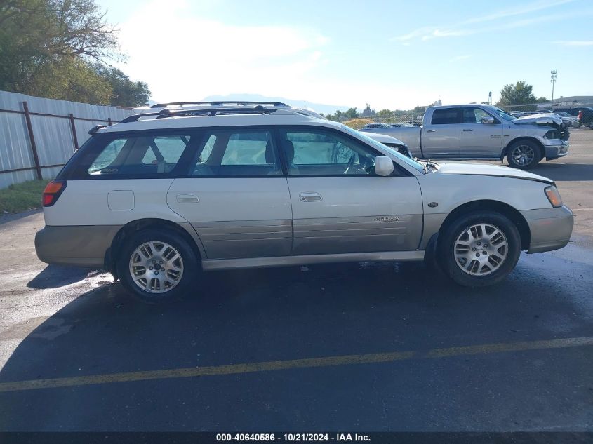 2002 Subaru Outback H6-3.0 L.l. Bean Edition VIN: 4S3BH806827639550 Lot: 40640586