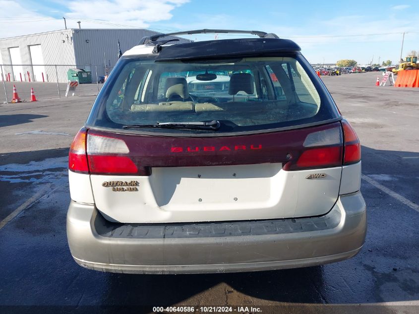 2002 Subaru Outback H6-3.0 L.l. Bean Edition VIN: 4S3BH806827639550 Lot: 40640586