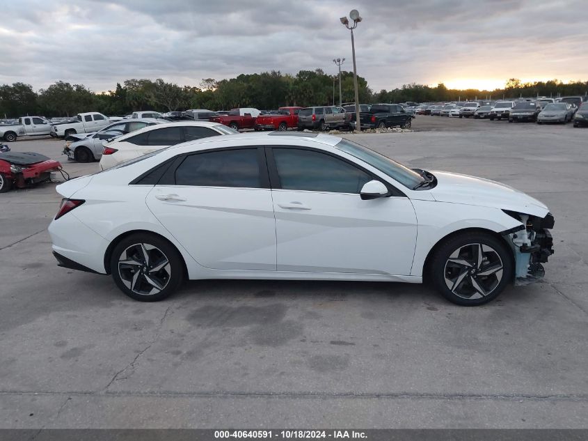 2022 Hyundai Elantra Hybrid Limited VIN: KMHLN4AJXNU024699 Lot: 40640591