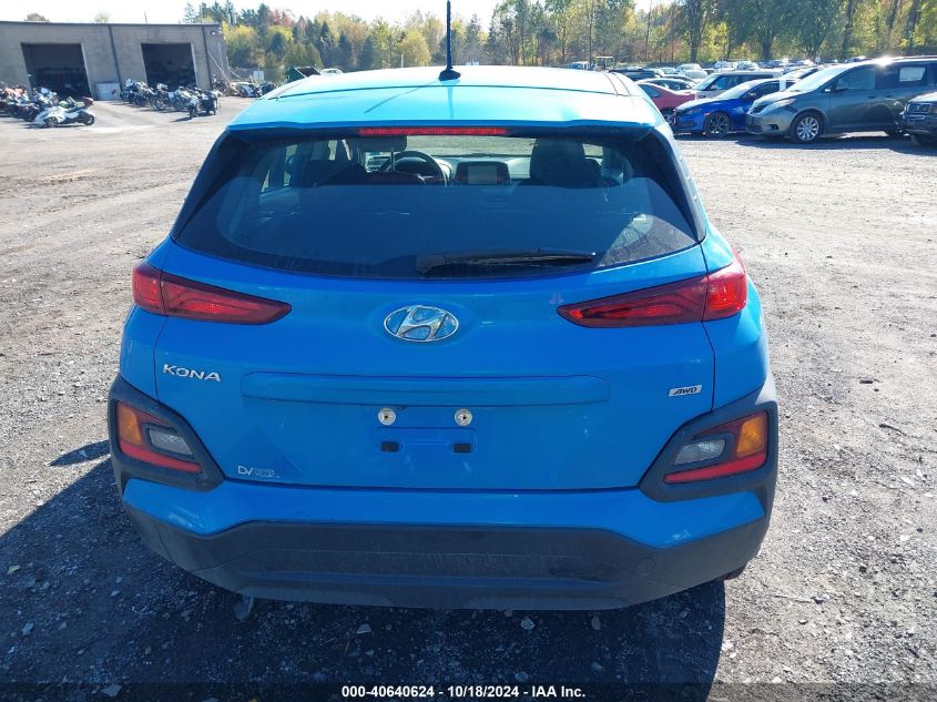 2019 Hyundai Kona Se VIN: KM8K1CAA9KU278336 Lot: 40640624