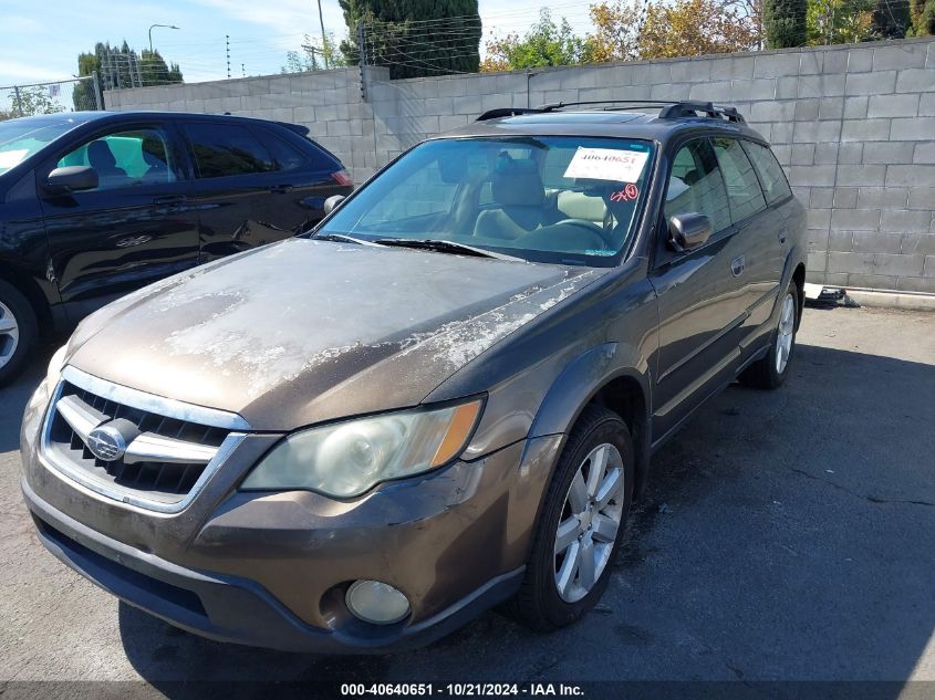 2008 Subaru Outback 2.5I Limited/2.5I Limited L.l. Bean Edition VIN: 4S4BP62C987339160 Lot: 40640651