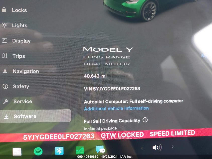 2020 TESLA MODEL Y LONG RANGE DUAL MOTOR ALL-WHEEL DRIVE - 5YJYGDEE0LF027263