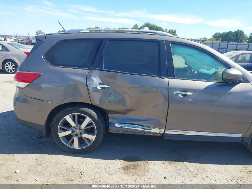 2013 Nissan Pathfinder Platinum VIN: 5N1AR2MN1DC611375 Lot: 40640673