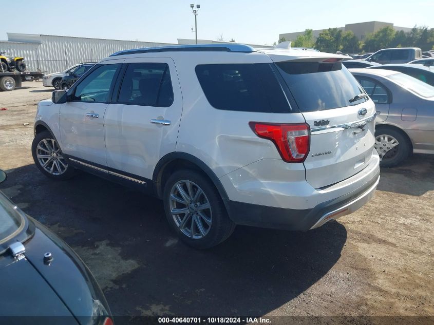 2016 FORD EXPLORER LIMITED - 1FM5K7F89GGA79624