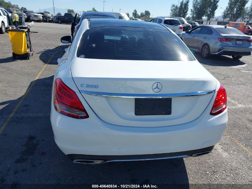 2018 Mercedes-Benz C 300 300 VIN: WDDWF4JB5JR389513 Lot: 40640834