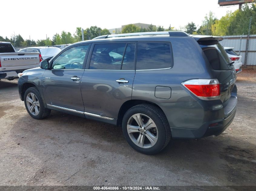 2013 Toyota Highlander Limited V6 VIN: 5TDYK3EH1DS127257 Lot: 40640866