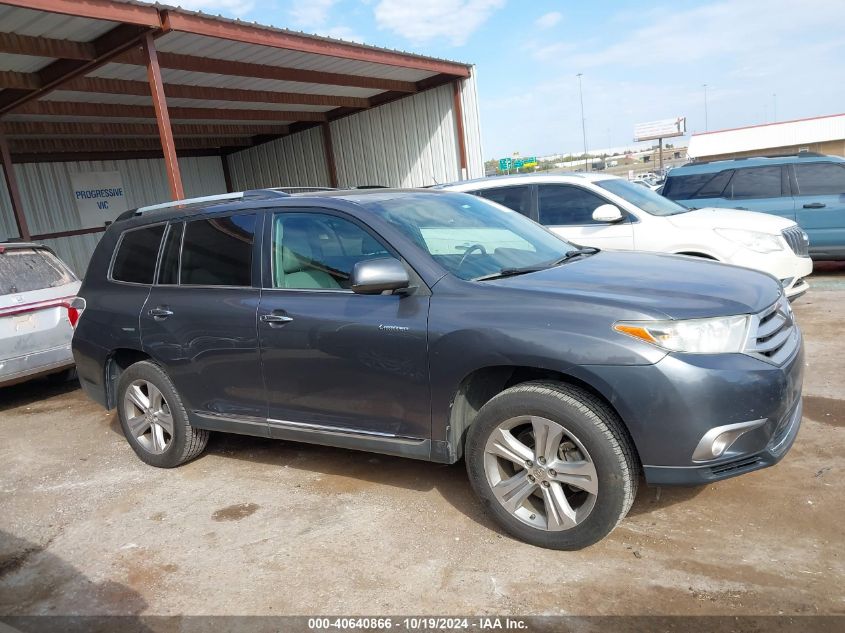 2013 Toyota Highlander Limited V6 VIN: 5TDYK3EH1DS127257 Lot: 40640866