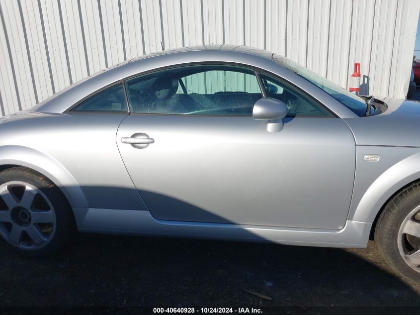 2000 Audi Tt VIN: TRUTC28N5Y1000314 Lot: 40640928