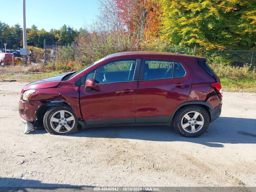 2016 Chevrolet Trax 1Ls VIN: 3GNCJNSB5GL243992 Lot: 40640942