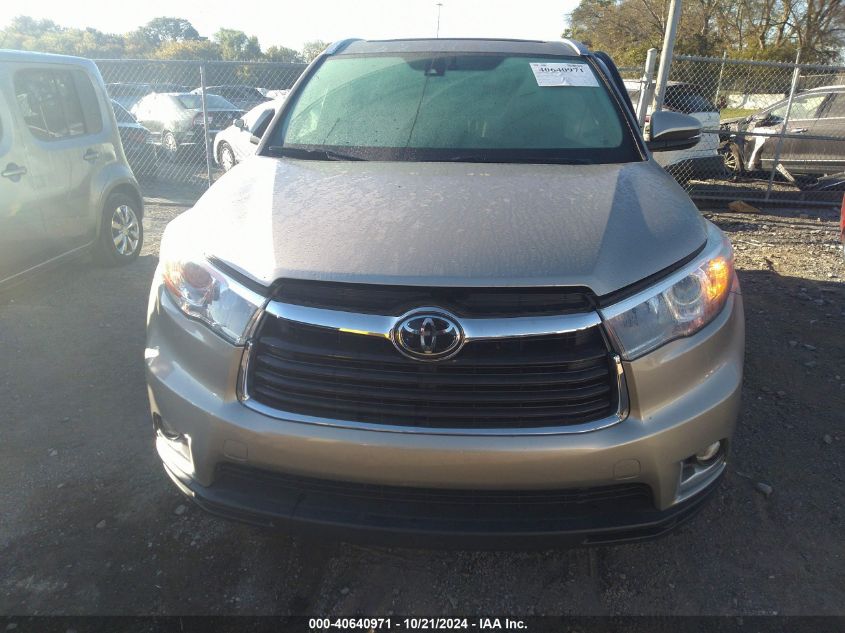 2015 TOYOTA HIGHLANDER LIMITED PLATINUM V6 - 5TDDKRFHXFS180221