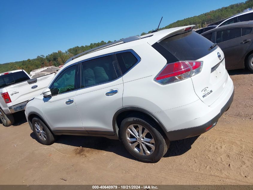 2016 Nissan Rogue Sv VIN: KNMAT2MT6GP686168 Lot: 40640979