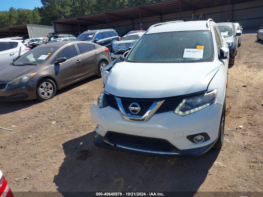 2016 Nissan Rogue Sv VIN: KNMAT2MT6GP686168 Lot: 40640979